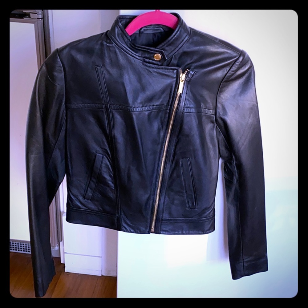 NWT Micheal Kors leather jacket